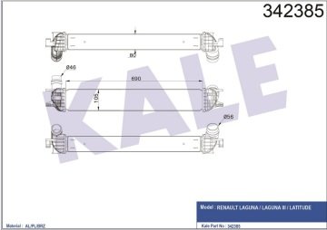 TURBO RADTATORU LAGUNA III LATITUDE 1,5DCI / 2,0DCI