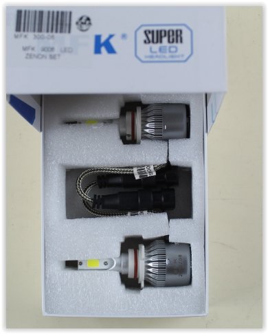 (300-06) Ampül 12V 9006 Led Xenon Set (Cob Led) (Tek Devre) (Hb4)