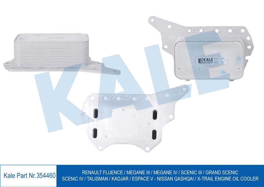 YAG SOGUTUCU RENAULT FLUENCE MEGANE III MEGANE IV SCENIC III GRAND SCENIC SCENIC IV TALISMAN KADJAR NISSAN QASHQAI X TRAIL YAĞ SOĞUTUCU 1,6 DCI 2011>