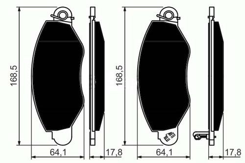 ÖN BALATA KNG 1.9D (97-03)-KNG 1.5DCİ (01-10)-XSARA 1.4İ-1.5D (97-05) 7701206811-4251.66-4106000QAG-4251.69