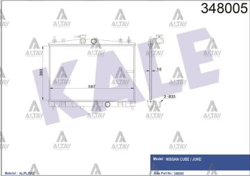 RADYATÖR SU JUKE 10-15 1.6 16V M-T BRAZING