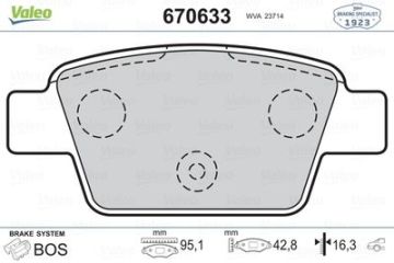 Fren Balatası Arka Stılo Tum Modeller 01> Bravo Lınea 1,4 1,4T Jet 1.6 1,9D Mtj 07> Multıpla 98> Delta Iıı 08>14 Mıto 08>