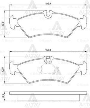 FREN BALATA SPRINTER 95-06 / LT28-35 96-06 TEK TEKER 3T ARKA