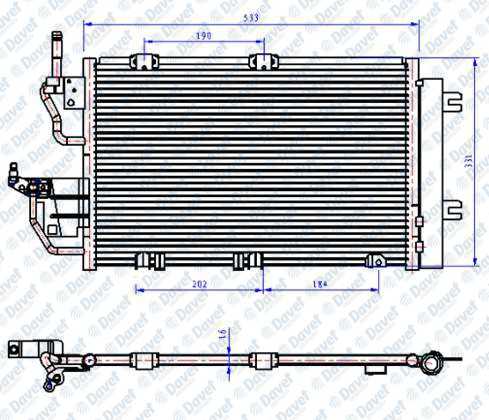 Klıma Radyatoru Astra H <09 Zafıra B Z13Dth A17Dtr A17Dtj Z19Dt Z19Dth Z20Leh (520×331×12