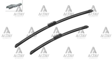 SİLECEK SÜPÜRGESİ TAKIM CADDY 10=> / SUPERB 08-15 / HYUNDAİ I30 (FD) / P308 II (T9) / CEED (ED/FF2) / GIULIETTA 19mm BUTON 24''+18'' A187S (600mm+450mm)