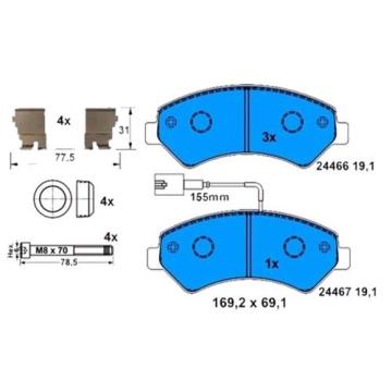 ÖN BALATA BOXER 2.2-3.0 HDI 4 06=>11=> DUCATO MTJ 07.06=>11=> JUMPER 2.2-3.0 HDI 4.06=>11=>