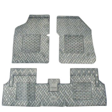 DEKORATİF PASPAS (KAUÇUK/BEZLİ) ALBEA GRİ