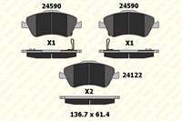 FREN BALATASI ON COROLLA D4D 07-12 AURIS D4D 07-12 COROLLA 1.4 D4D 2013->