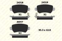 Arka Fren Balatası Mondeo Iv Smax 1,6Tı / 2,0 / 2,3 / 2,5 / 1,8Tdcı / 2,0Tdcı / 2,2Tdcı 07 /> Volvo S80 V70 Iıı Xv70 Iı 06 />Landrover Freelander 2,0 Td4 / 3,2 06 /> Elekt,Elfrensız