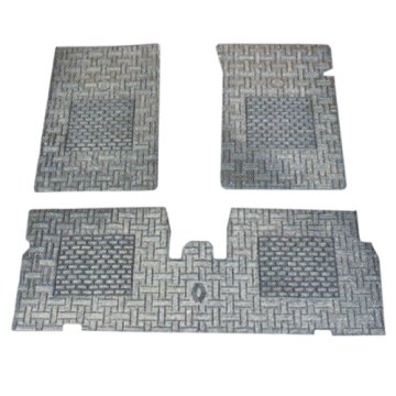 DEKORATİF PASPAS (KAUÇUK/BEZLİ) R19 GRİ
