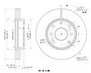FREN DISK ON HAVA KANALLI 256-4 ( CHEVROLET: LACETTI 04 - 10 ) 137mm