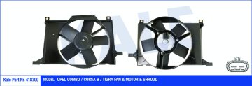 FAN MOTORU DAVLUMBAZLI CORSA-COMBO-TIGRA X14-C16XE (240W-300mm)