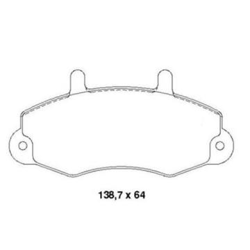 ÖN BALATA FORD TRANSİT T12 2.0 2.5 DI 2.5TD 2.5 TDİ ( 88-03.00 ) ( ÇAP 138.8- 64 -18.8 )