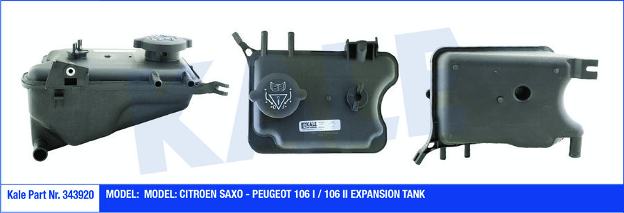 RADYATOR YEDEK SU DEPOSU SAXO P106 TUD5 (1,5DIZEL) KAPAKLI