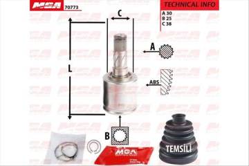 AKS KAFA IC SOL-(KIA: SORENTO 02>05 )   (30×25×38)