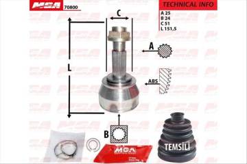 AKS KAFASI DIS - ( FIAT : ALBEA  1.3JTD 03-- DIZEL ) 24×25×51