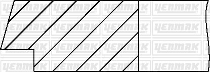 PISTON+SEGMAN 0.50 86.01MM BOXER III JUMPER III 2.2DT PUMA TRANSIT V347 MONDEO DURATORQ 2.2TDCI 120PS/130PS/150PS MONDEO 06-