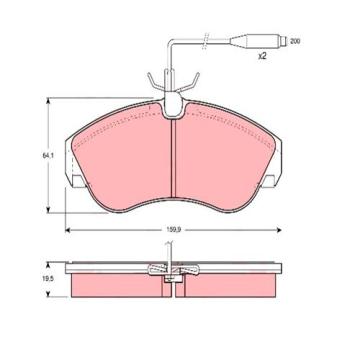 (x) ÖN BALATA FİŞLİ BOXER-DUCATO-JUMPER 1800kg (94-4.02)