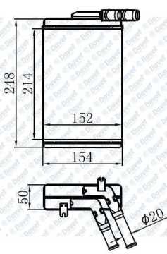 Kalorıfer Radyatoru Brazıng Caddy-Golf-Jetta 234X157X32 At/Mt Sanzuman