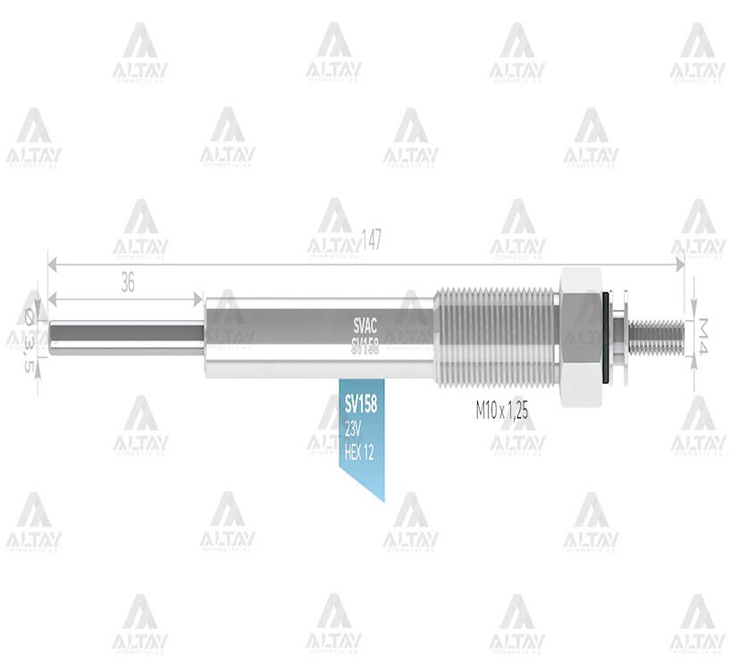 KIZDIRMA BUJİSİ (ISITMA) NPR-75 4HK1 NOVO / NQR-86 EURO 3-4-5 23V.