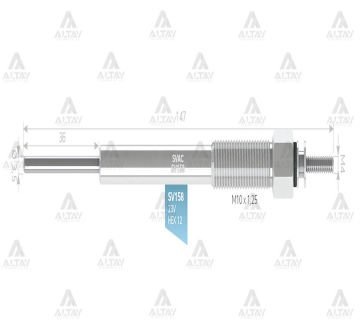KIZDIRMA BUJİSİ (ISITMA) NPR-75 4HK1 NOVO / NQR-86 EURO 3-4-5 23V.