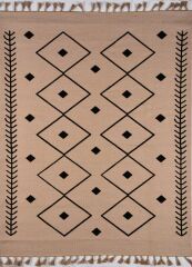 JUTE 5002 BLACK NATURAL JÜT KİLİM 155X230CM