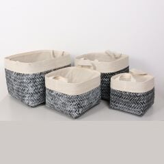 HUMİ DOĞAL BAMBU SEPET 4 LÜ SET