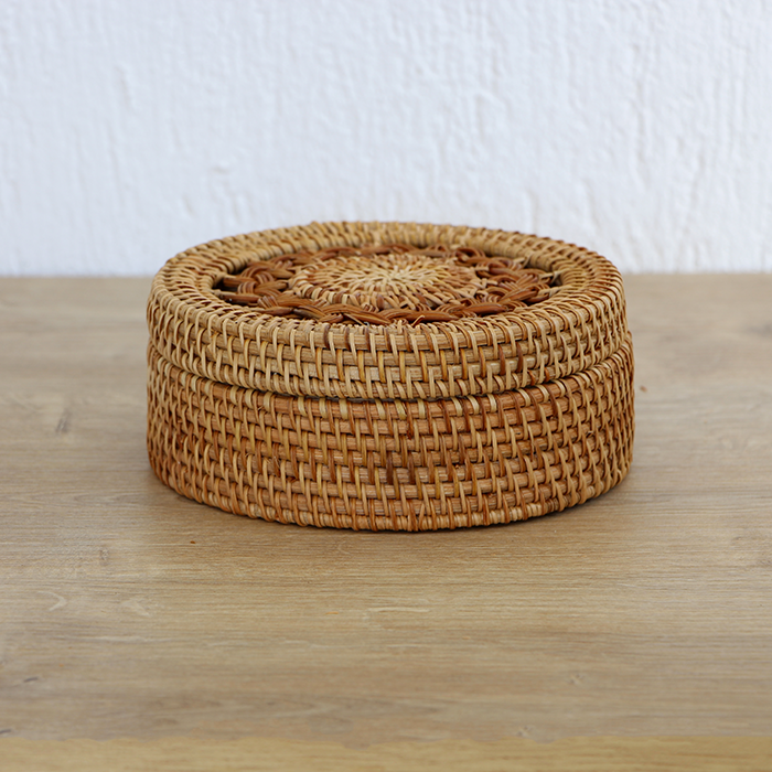 HUMAYUN 16X16X6,5 CM RATTAN SAKLAMA KUTUSU - 07
