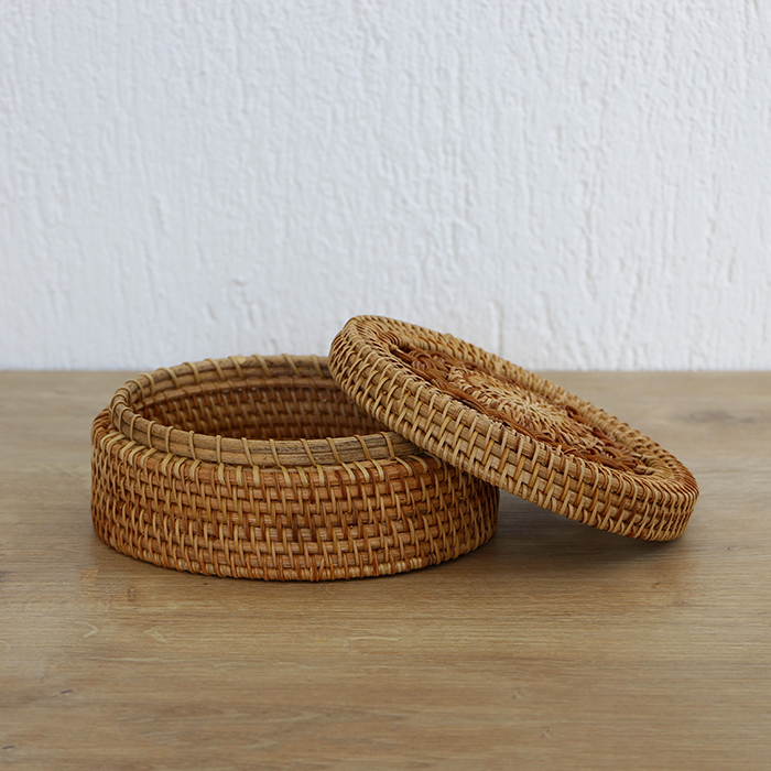 HUMAYUN 16X16X6,5 CM RATTAN SAKLAMA KUTUSU - 07