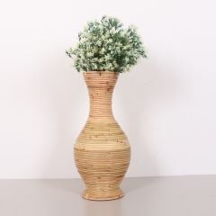 BİNGÜL DOĞAL RATTAN DEKORATİF VAZO 24X50 CM
