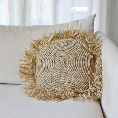 DEKORATİF 40 CM  ÇAP RAFYA KIRLENT