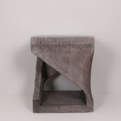 YAKO VİNTAGE TOPRAK RENGİ MUNGUR SEHPA 45X45x55 cm