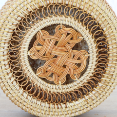 DEKORATİF 18X18X7 CM RATTAN SAKLAMA KUTUSU & OBJE