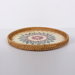 ANİTA 30 CM. SEDEFLİ MOZAİK TEPSİ & DUVAR DEKORU