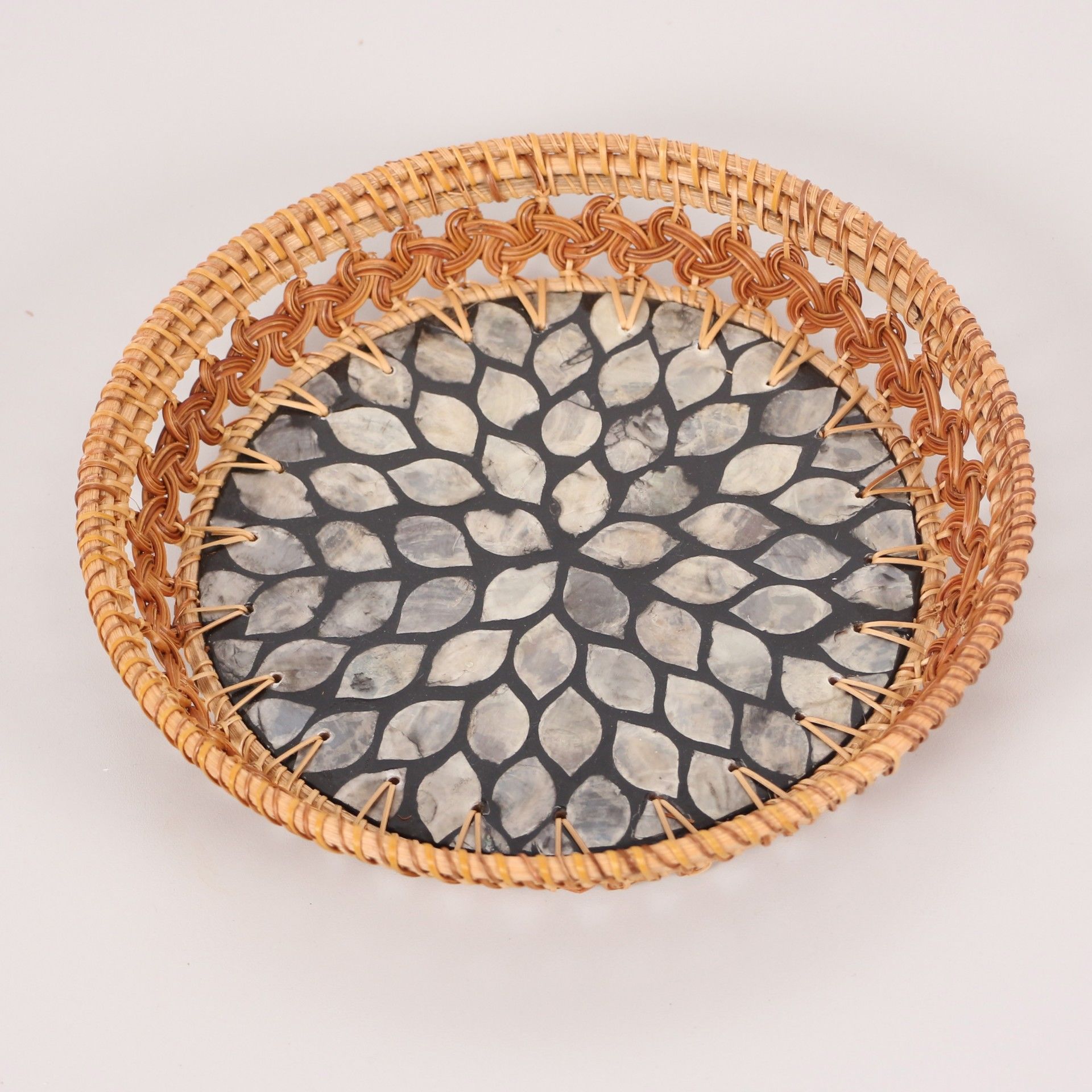 NAKIŞ RATTAN DEKORATİF TABAK VE DUVAR DEKORU 24X5 CM