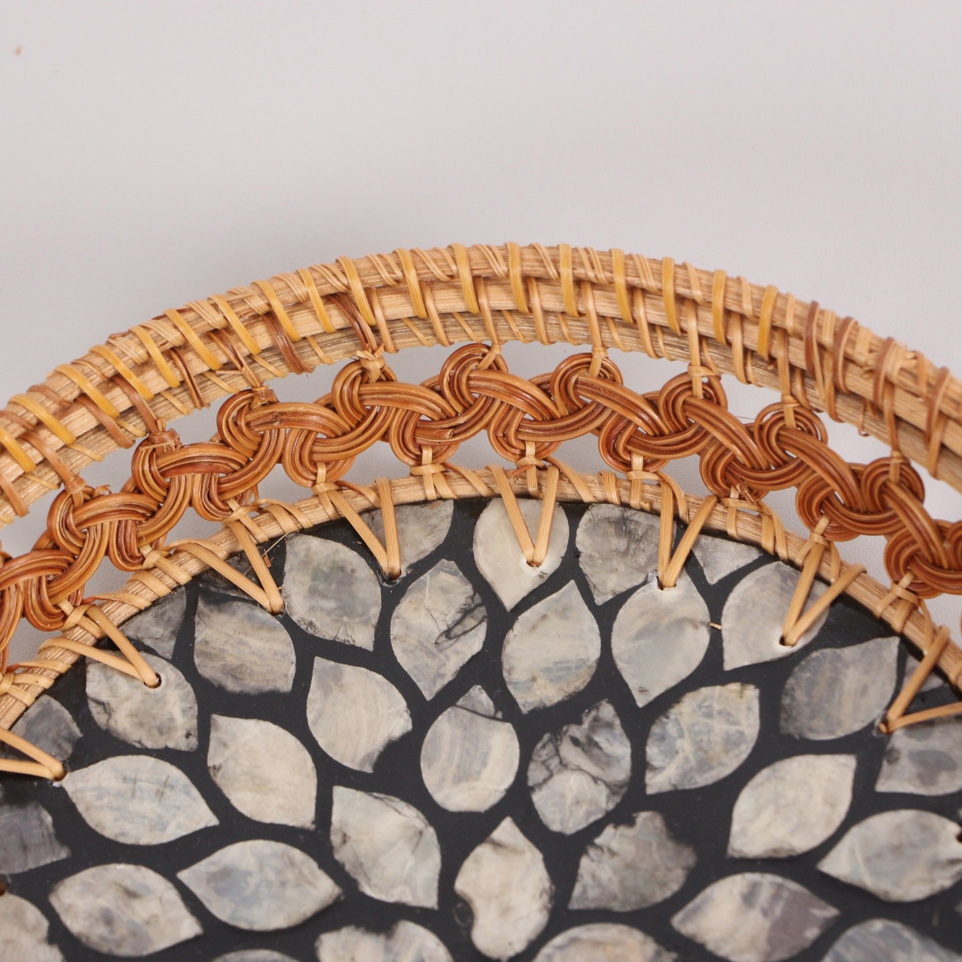 NAKIŞ RATTAN DEKORATİF TABAK VE DUVAR DEKORU 24X5 CM