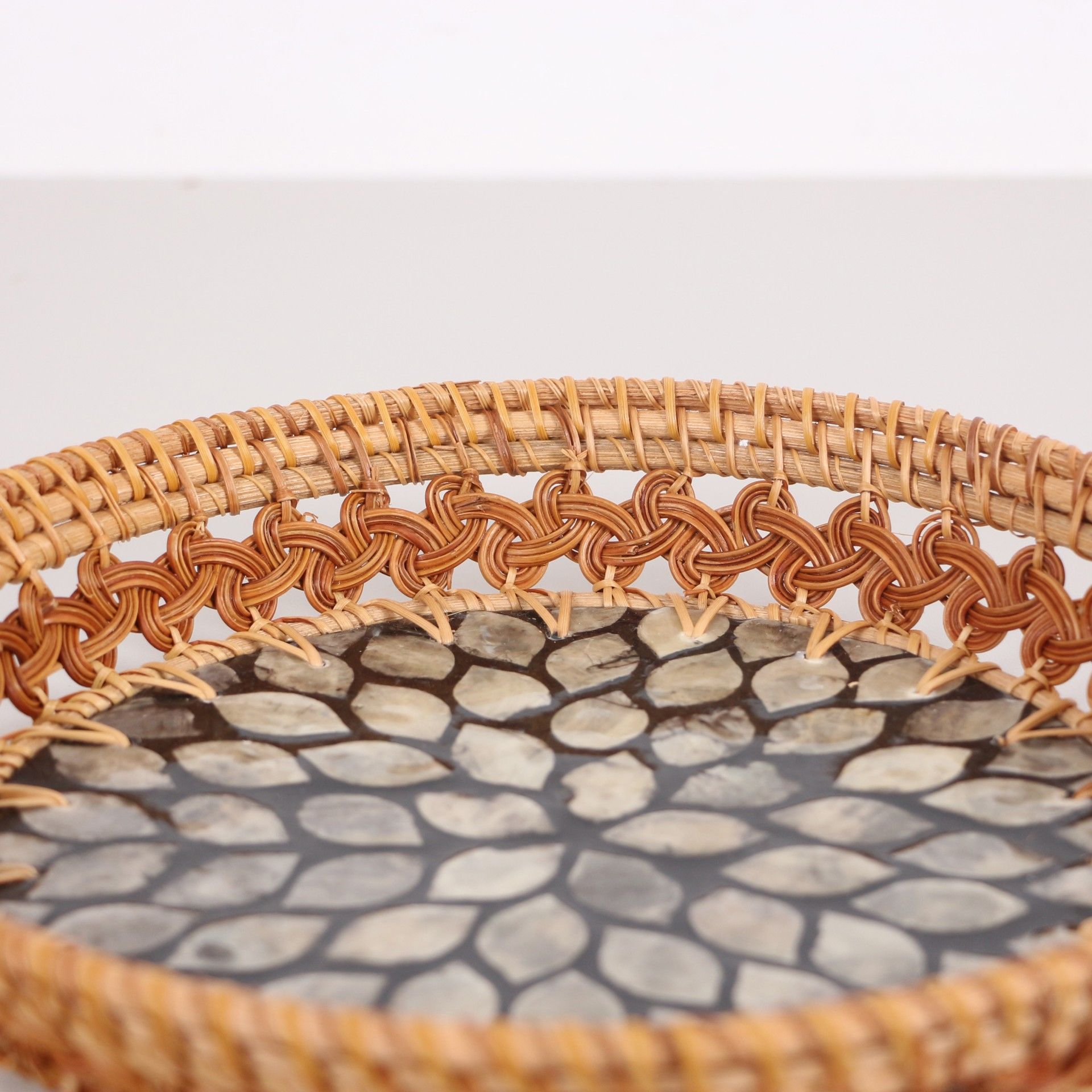 NAKIŞ RATTAN DEKORATİF TABAK VE DUVAR DEKORU 24X5 CM