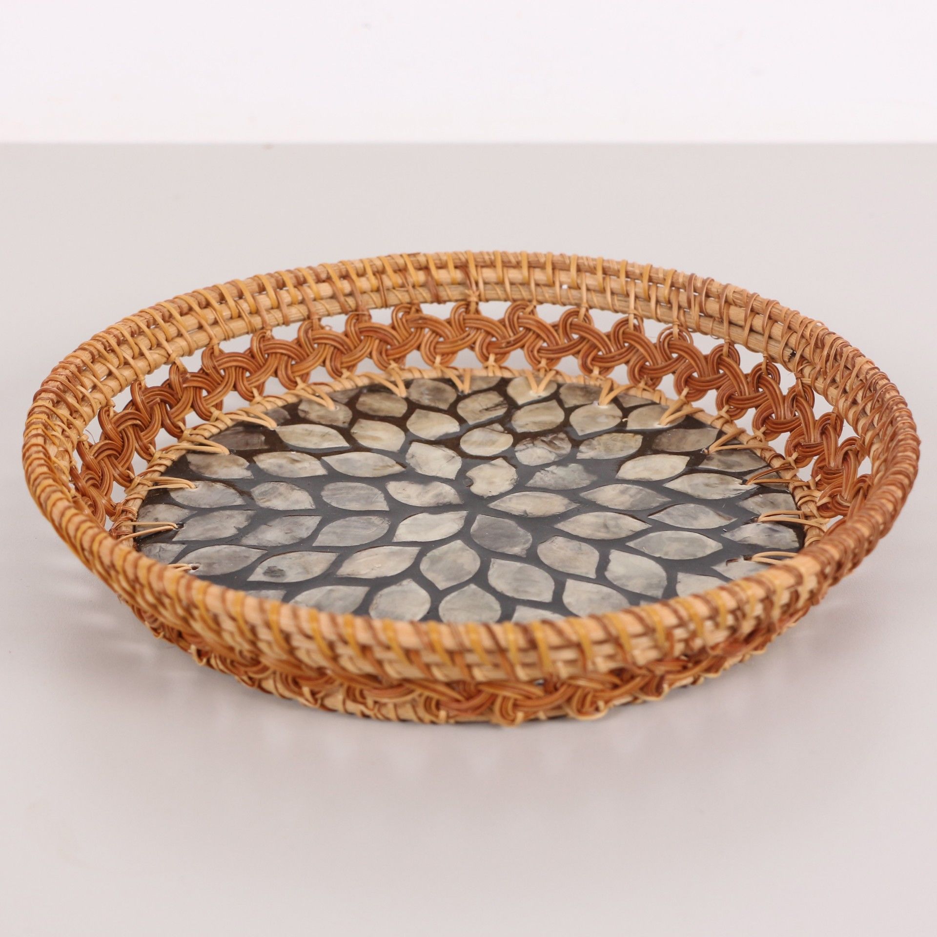 NAKIŞ RATTAN DEKORATİF TABAK VE DUVAR DEKORU 24X5 CM
