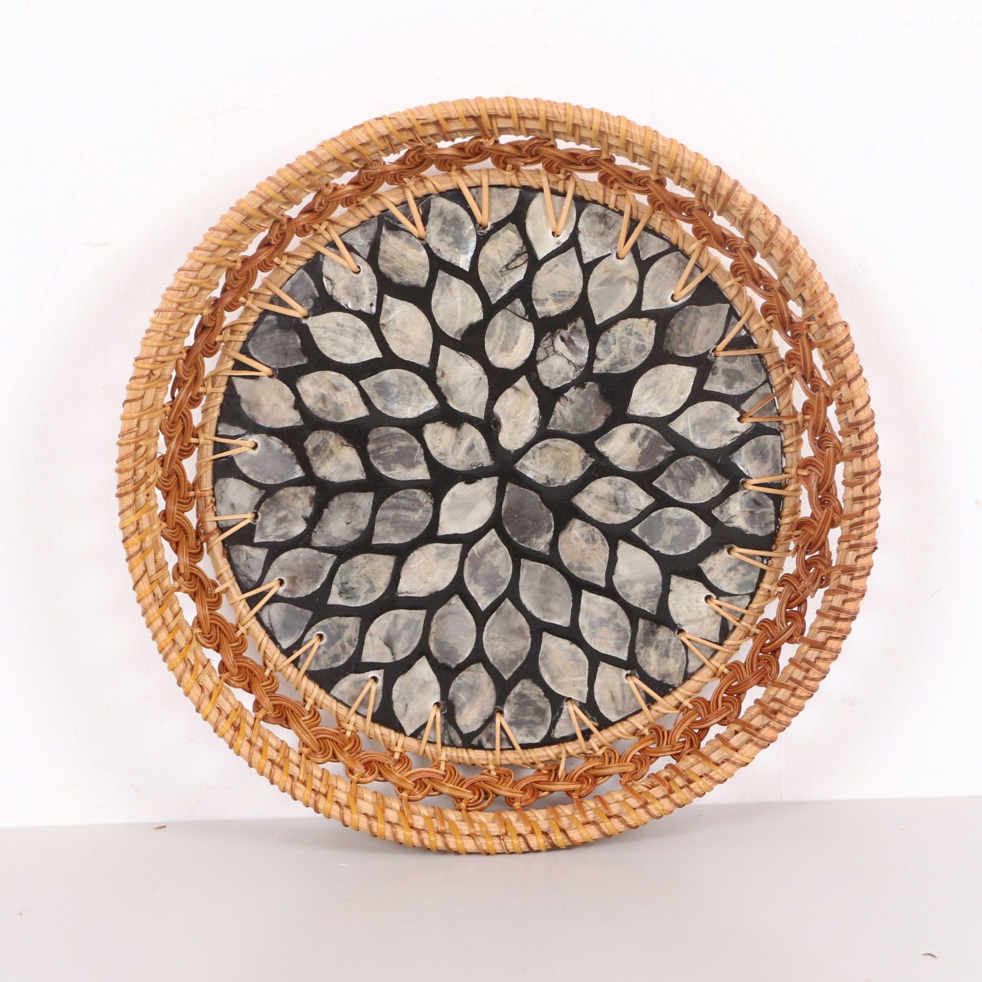 NAKIŞ RATTAN DEKORATİF TABAK VE DUVAR DEKORU 24X5 CM