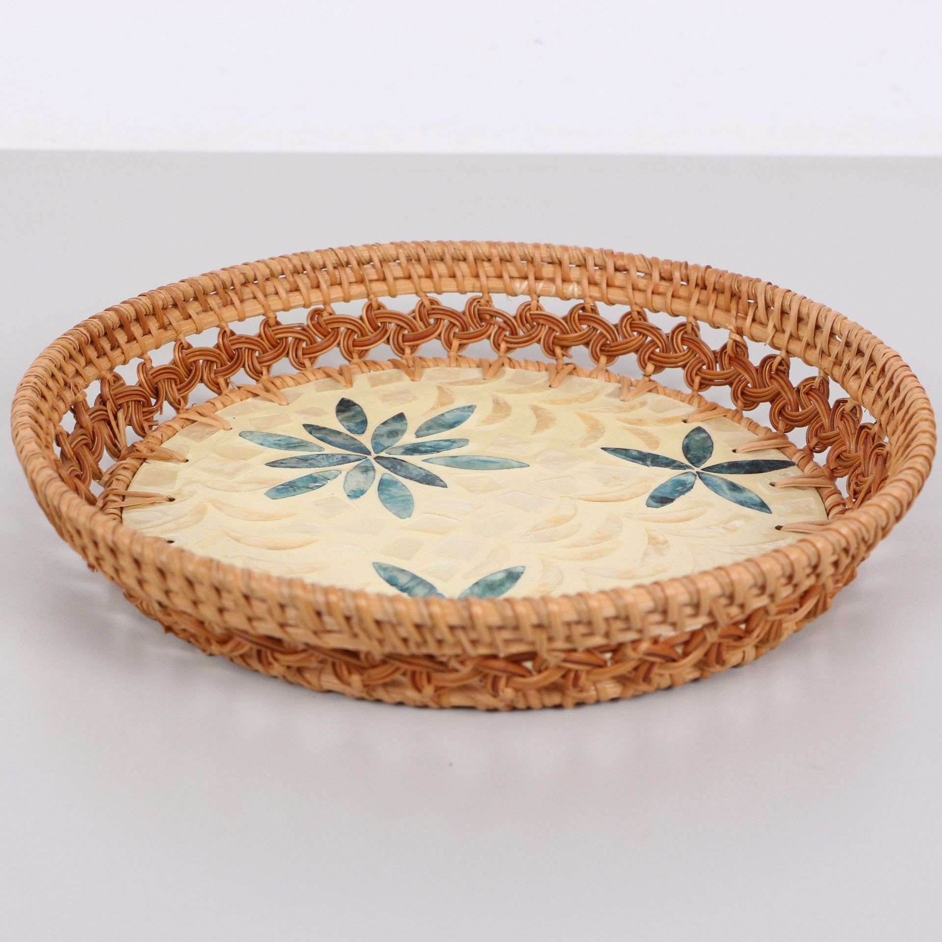 NAKIŞ RATTAN DEKORATİF TABAK VE DUVAR DEKORU 26X5 CM