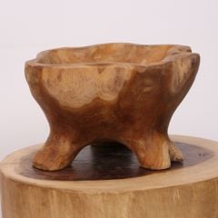 CARVING - TEAK AĞACINDAN OYMA MASA ÜSTÜ DEKOR 25X15 CM