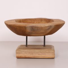 CARVING - TEAK AĞACINDAN OYMA MASA ÜSTÜ DEKOR 30X18 CM