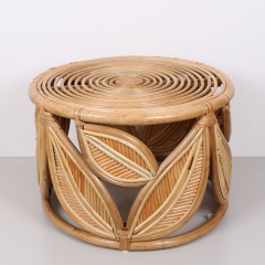 LEAF 60X45 CM DEKORATİF RATTAN SEHPA