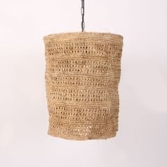 SELANİK ÖRME DOĞAL RAFYA 40X48 CM AYDINLATMA