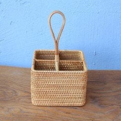 LAURA RATTAN KAŞIKLIK 18X18X13 CM