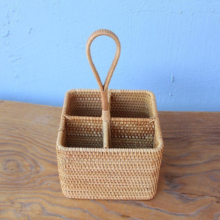 LAURA RATTAN KAŞIKLIK 18X18X13 CM