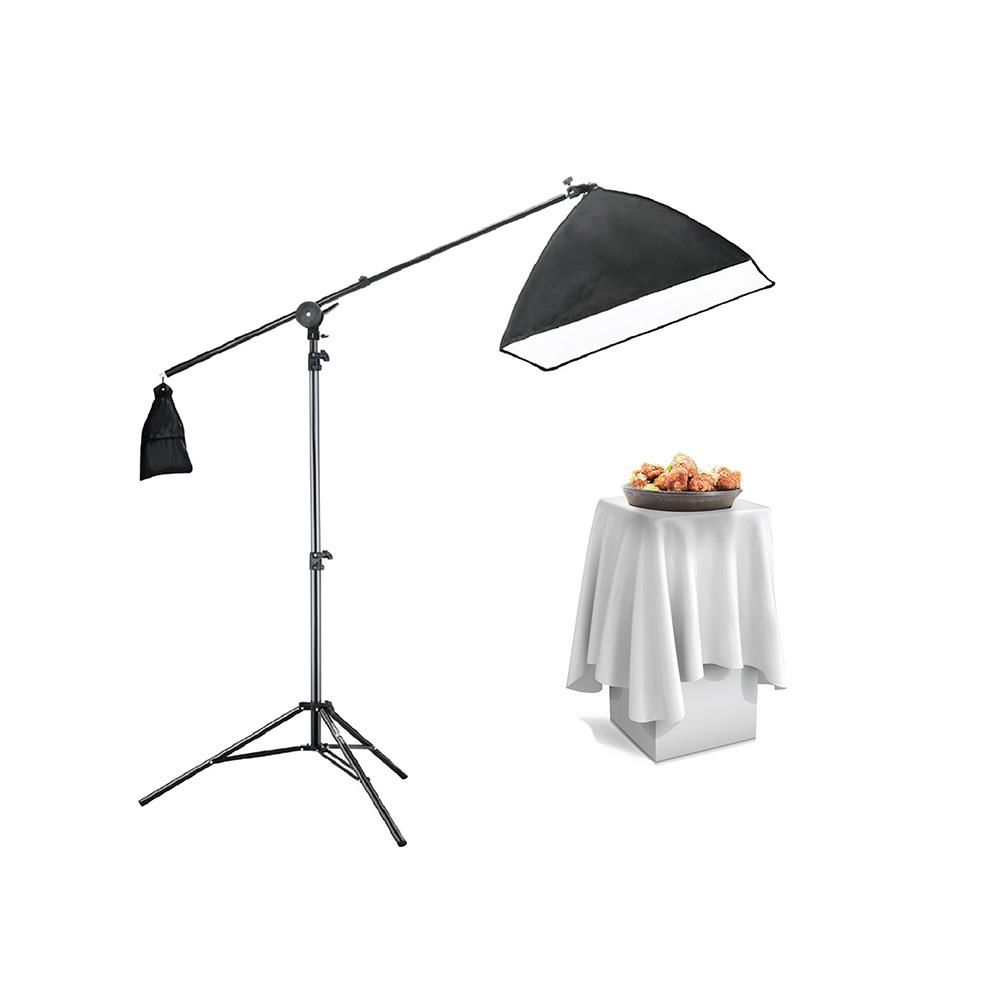 Cazipshop Yemek Çekim Işığı Ürün Çekim Işığı 50x70 Softbox Deveboynu