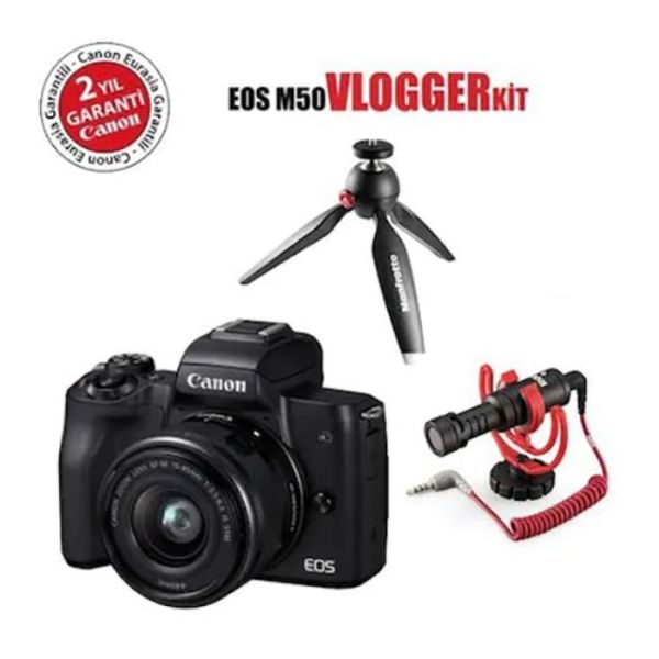 Canon EOS M50 15-45mm Vlogger Kit