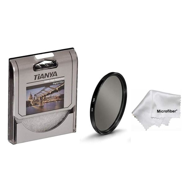 Tianya 62mm Circular Polarize Filtre + Mikro Fiber Bez