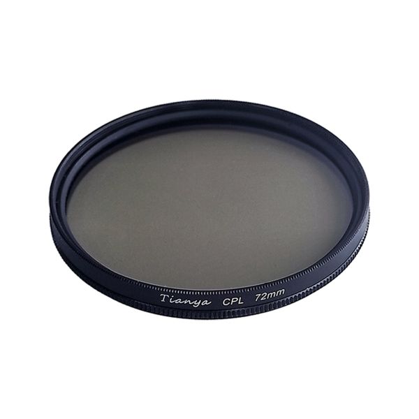 Tianya 72mm Circular Polarize Filtre + Mikro Fiber Bez